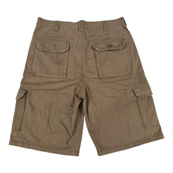 Jordan Craig Cargo Shorts Men’s 34 Brown Utility Cotton Workwear Streetwear - Picture 4 of 7